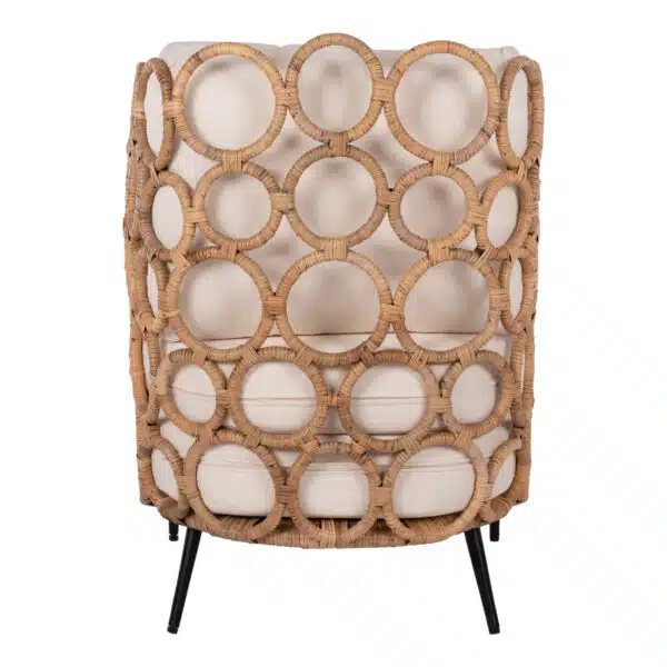 ΠΟΛΥΘΡΟΝΑ RINGER HM9341 ΑΠΟ RATTAN-ΜΕΤΑΛΛΟ ΦΥΣΙΚΟ ΧΡΩΜΑ 65x69x86Y εκ. - Image 6
