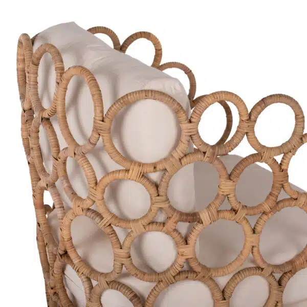 ΠΟΛΥΘΡΟΝΑ RINGER HM9341 ΑΠΟ RATTAN-ΜΕΤΑΛΛΟ ΦΥΣΙΚΟ ΧΡΩΜΑ 65x69x86Y εκ. - Image 9