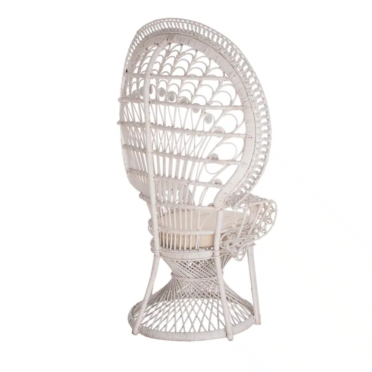 ΠΟΛΥΘΡΟΝΑ ROYAL PEACOCK HM9342.02 RATTAN ΣΕ ΛΕΥΚΟ-ΜΑΞΙΛΑΡΙ ΛΕΥΚΟ 114x72x150Yεκ. - Image 5