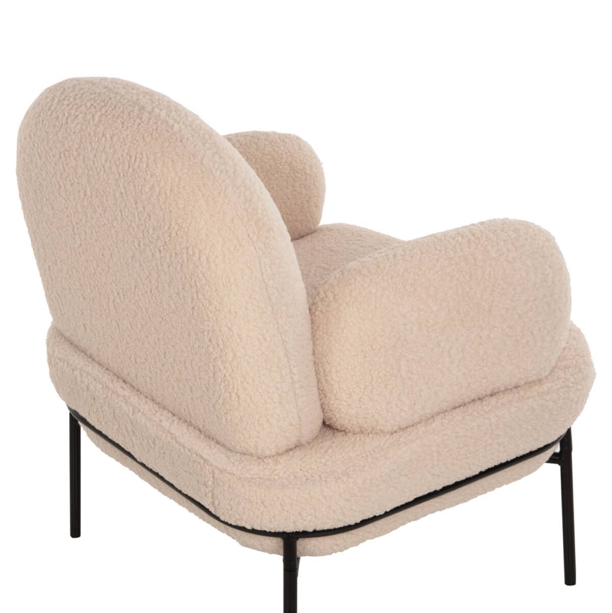 ΠΟΛΥΘΡΟΝΑ AGNES HM9525.20 ΕΚΡΟΥ ΜΠΟΥΚΛΕ-ΜΑΥΡΑ ΜΕΤΑΛΛΙΚΑ ΠΟΔΙΑ 74x71x83Υεκ. - Image 10