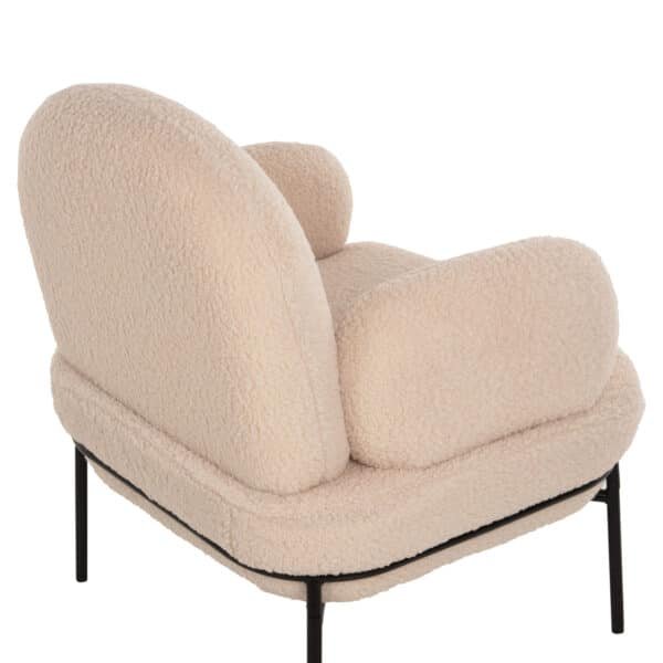 ΠΟΛΥΘΡΟΝΑ AGNES HM9525.20 ΕΚΡΟΥ ΜΠΟΥΚΛΕ-ΜΑΥΡΑ ΜΕΤΑΛΛΙΚΑ ΠΟΔΙΑ 74x71x83Υεκ. - Image 10