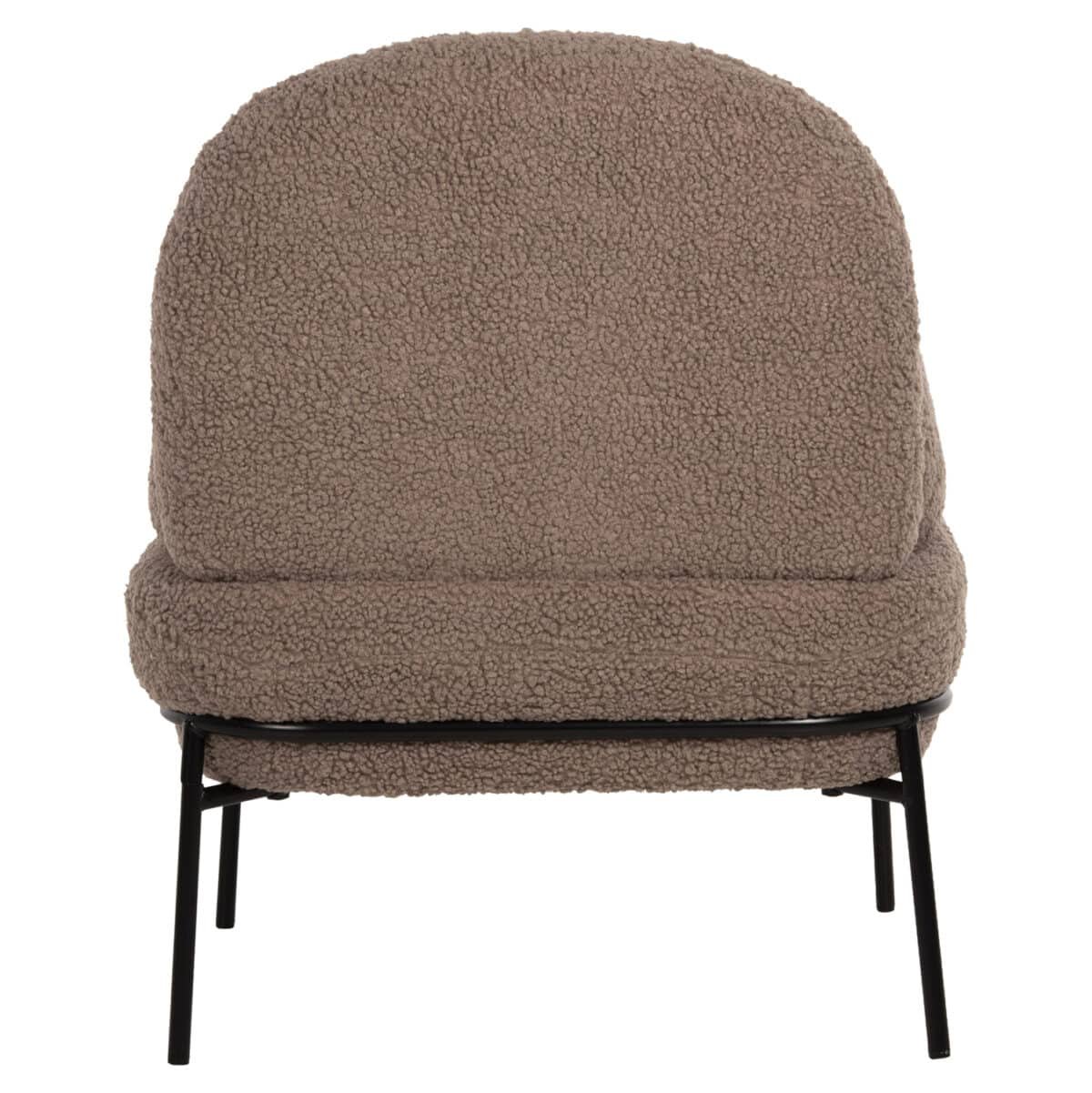 ΠΟΛΥΘΡΟΝΑ AGNES HM9525.25 ΑΝΟΙΧΤΟ ΚΑΦΕ ΜΠΟΥΚΛΕ-ΜΑΥΡΑ ΜΕΤΑΛΛΙΚΑ ΠΟΔΙΑ 74x71x83Υεκ. - Image 6