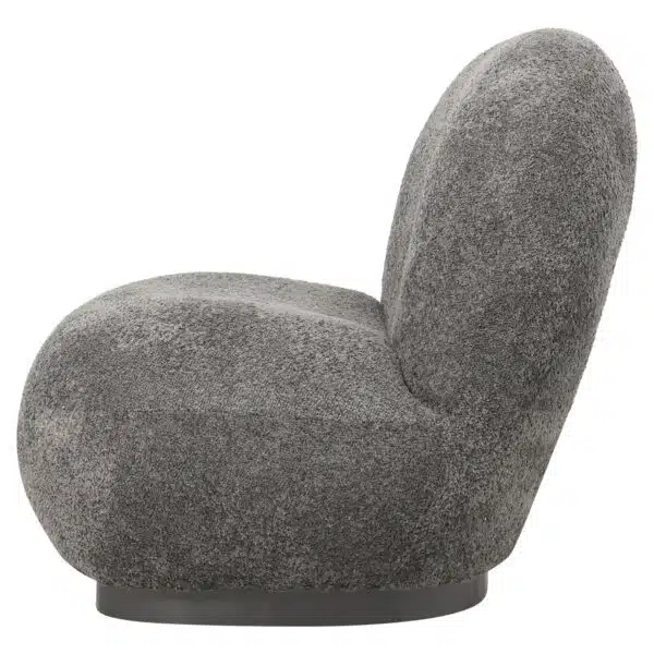 ΠΟΛΥΘΡΟΝΑ BEANY HM9591.01 ΓΚΡΙ ΜΠΟΥΚΛΕ ΥΦΑΣΜΑ 85x82x77Υ εκ. - Image 3