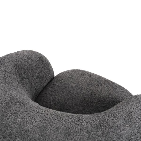 ΠΟΛΥΘΡΟΝΑ KARPEN HM9600.01 ΓΚΡΙ ΜΠΟΥΚΛΕ ΥΦΑΣΜΑ  93x87x78Υ εκ. - Image 7