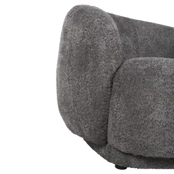 ΠΟΛΥΘΡΟΝΑ KARPEN HM9600.01 ΓΚΡΙ ΜΠΟΥΚΛΕ ΥΦΑΣΜΑ  93x87x78Υ εκ. - Image 9