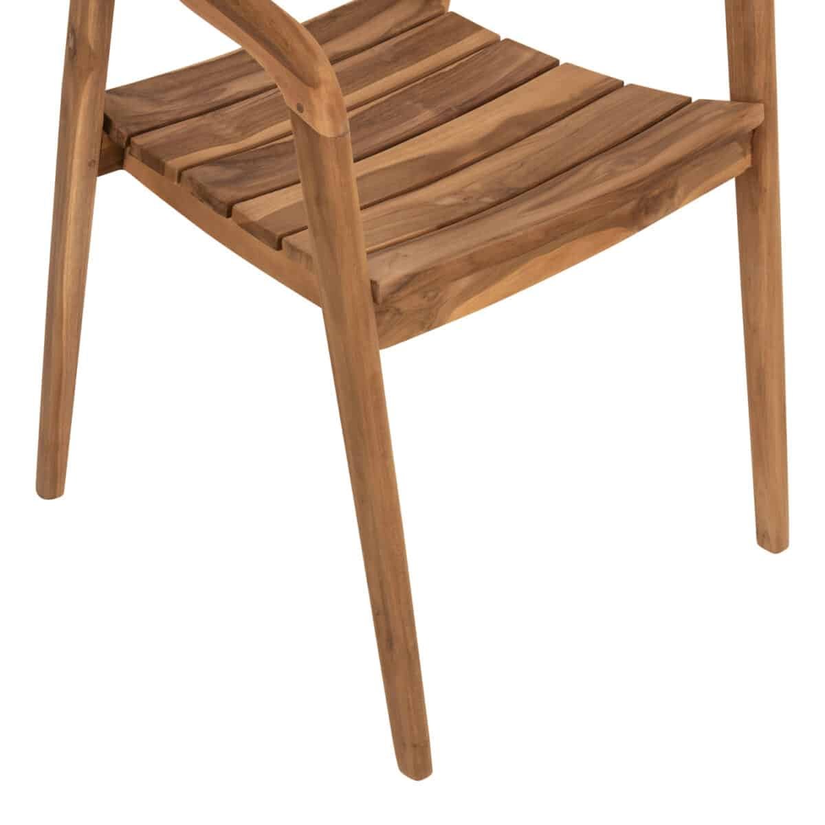 ΠΟΛΥΘΡΟΝΑ DEUS HM9621 ΞΥΛΟ TEAK 54x56x76Yεκ. - Image 9