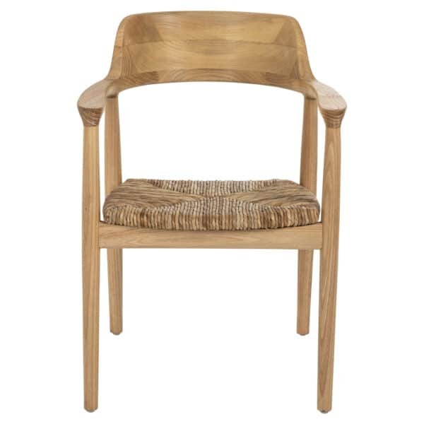 ΠΟΛΥΘΡΟΝΑ KINGSLEY HM9634.01 ΞΥΛΟ SUNGKAI & ΨΑΘΑ ΣΕ ΦΥΣΙΚΟ ΧΡΩΜΑ 57,5x54x80Yεκ. - Image 3