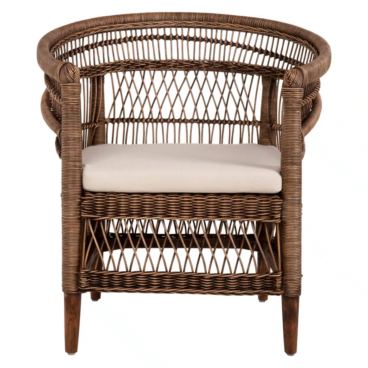 ΠΟΛΥΘΡΟΝΑ MALAWI HM9635.01 ΞΥΛΟ ΜΑΟΝΙ ΜΕ RATTAN ΚΑΦΕ-ΛΕΥΚΟ ΜΑΞΙΛΑΡΙ 80x70x86Υεκ. - Image 3