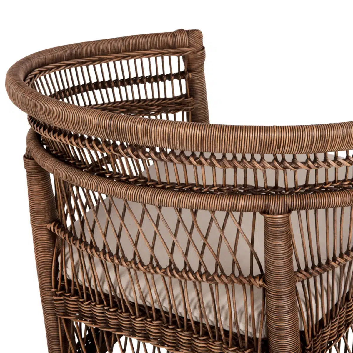 ΠΟΛΥΘΡΟΝΑ MALAWI HM9635.01 ΞΥΛΟ ΜΑΟΝΙ ΜΕ RATTAN ΚΑΦΕ-ΛΕΥΚΟ ΜΑΞΙΛΑΡΙ 80x70x86Υεκ. - Image 9