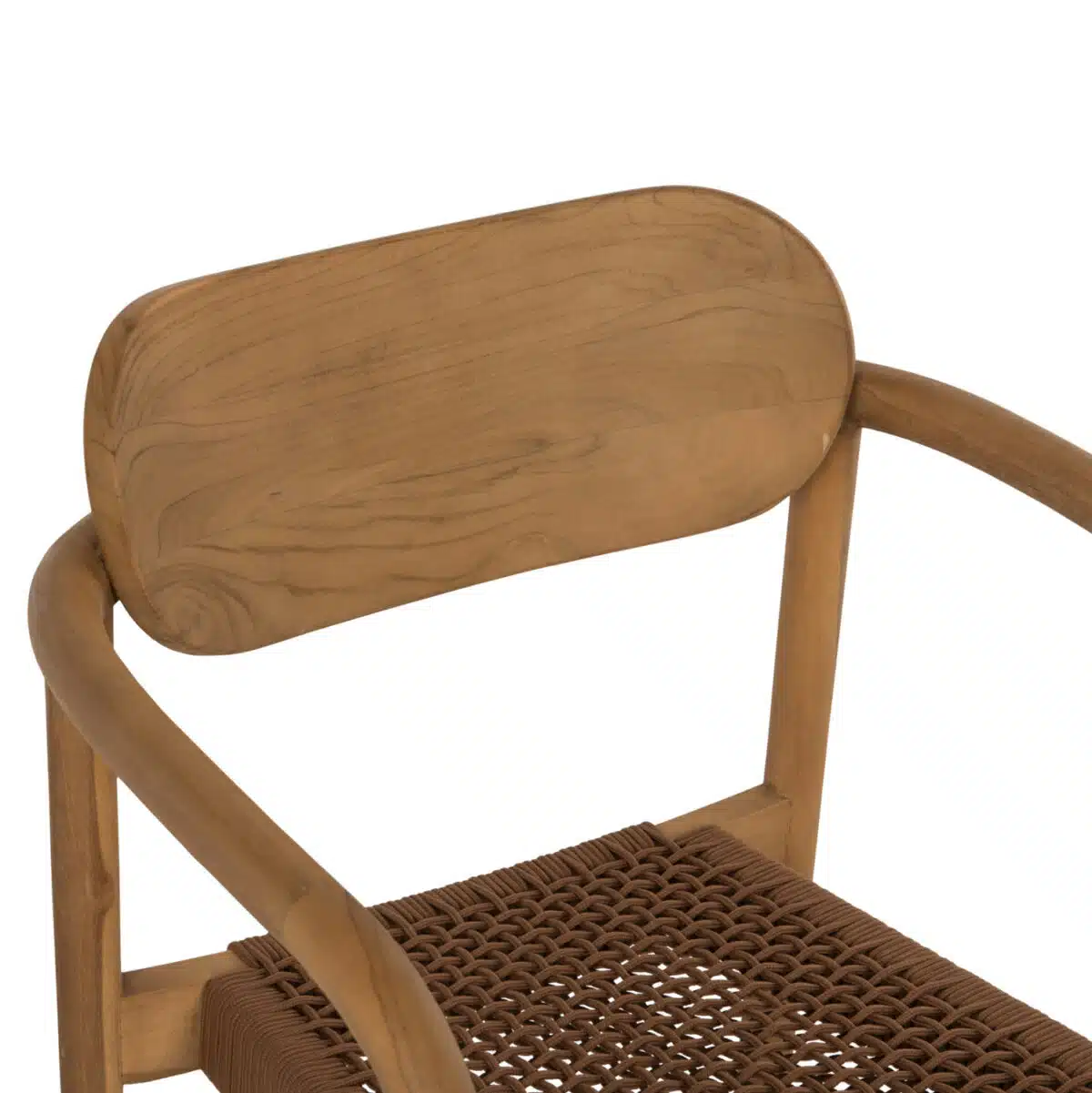 ΠΟΛΥΘΡΟΝΑ OSLO HM9636.01 ΞΥΛΟ TEAK ΦΥΣΙΚΟ & ΚΑΦΕ ΣΧΟΙΝΙ 55x54x80Y εκ. - Image 7