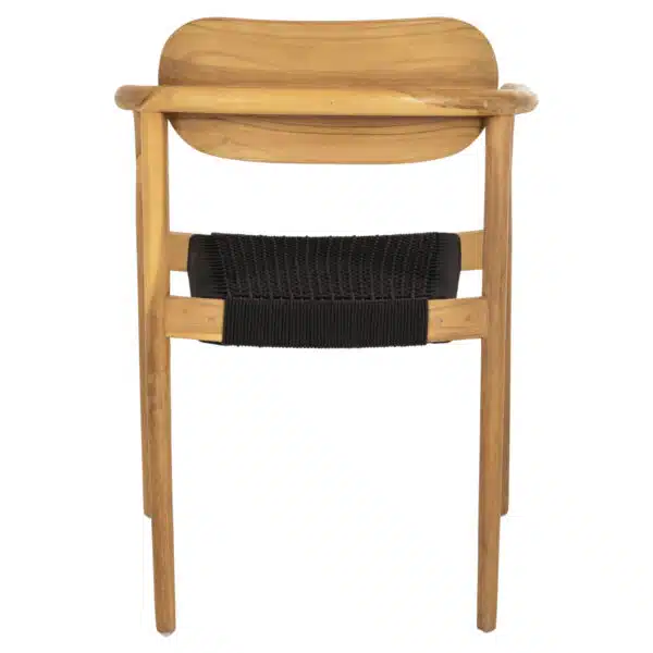 ΠΟΛΥΘΡΟΝΑ OSLO HM9636.02 ΞΥΛΟ TEAK ΦΥΣΙΚΟ & ΜΑΥΡΟ ΣΧΟΙΝΙ 55x54x80Y εκ. - Image 6