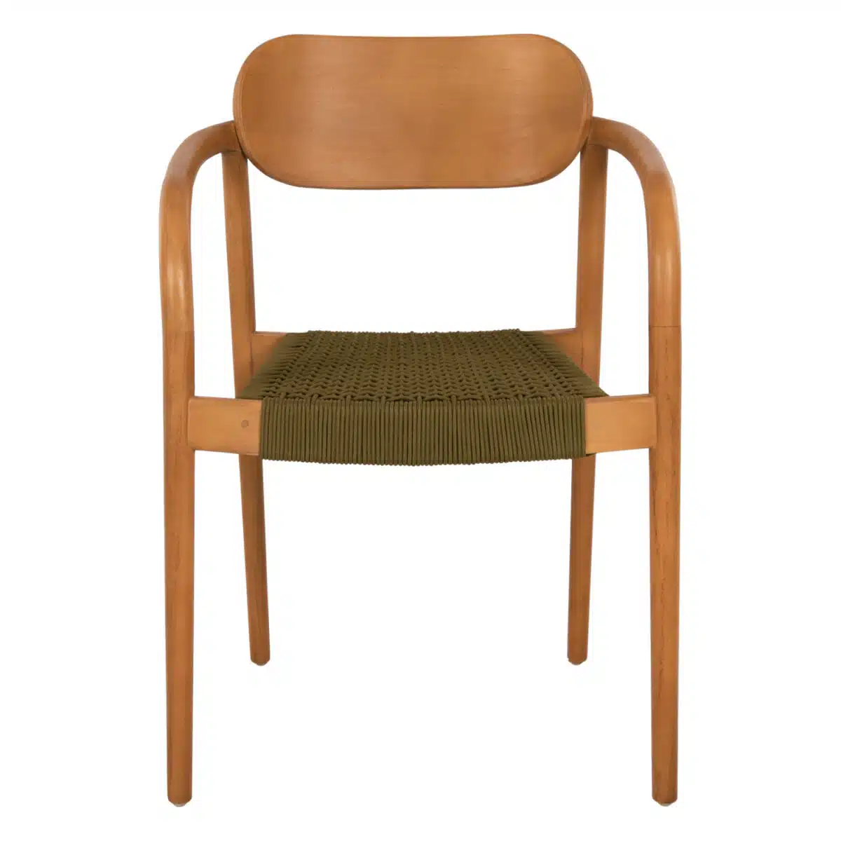 ΠΟΛΥΘΡΟΝΑ OSLO HM9636.05 ΞΥΛΟ TEAK ΦΥΣΙΚΟ & ΠΡΑΣΙΝΟ ΣΧΟΙΝΙ 55x54x80Yεκ. - Image 3