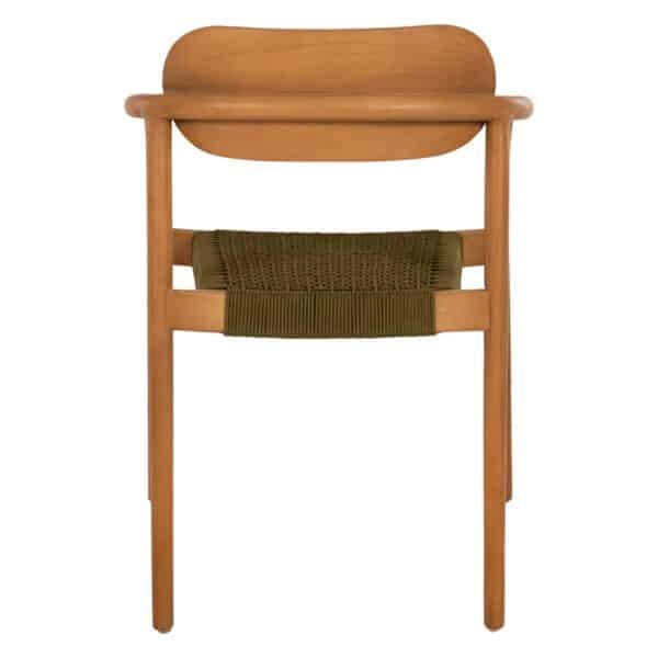 ΠΟΛΥΘΡΟΝΑ OSLO HM9636.05 ΞΥΛΟ TEAK ΦΥΣΙΚΟ & ΠΡΑΣΙΝΟ ΣΧΟΙΝΙ 55x54x80Yεκ. - Image 6