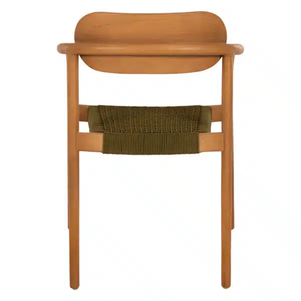 ΠΟΛΥΘΡΟΝΑ OSLO HM9636.05 ΞΥΛΟ TEAK ΦΥΣΙΚΟ & ΠΡΑΣΙΝΟ ΣΧΟΙΝΙ 55x54x80Yεκ. - Image 6