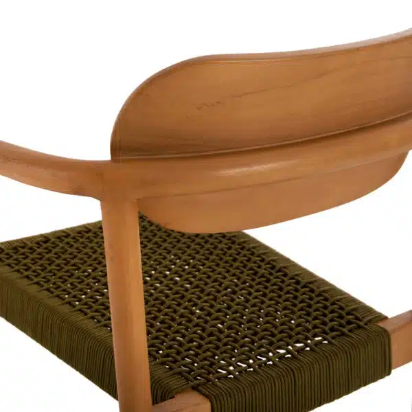ΠΟΛΥΘΡΟΝΑ OSLO HM9636.05 ΞΥΛΟ TEAK ΦΥΣΙΚΟ & ΠΡΑΣΙΝΟ ΣΧΟΙΝΙ 55x54x80Yεκ. - Image 9