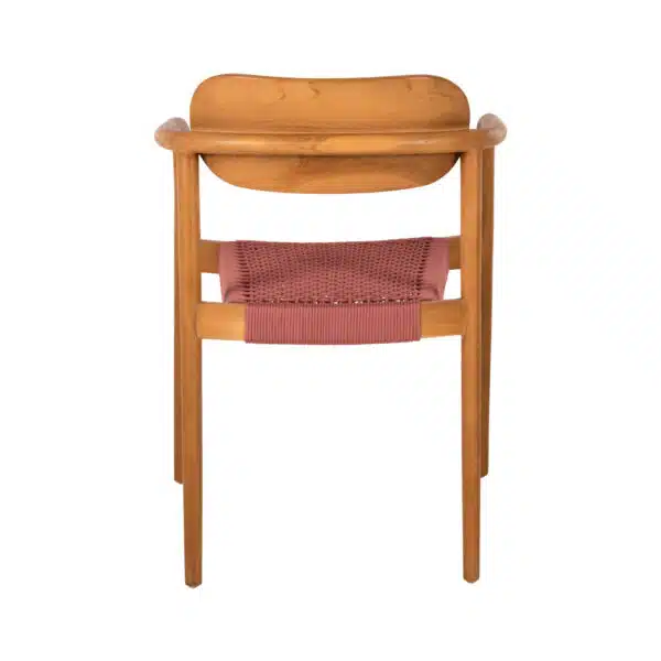 ΠΟΛΥΘΡΟΝΑ OSLO HM9636.06 ΞΥΛΟ TEAK ΦΥΣΙΚΟ & ΡΟΖ ΣΧΟΙΝΙ 55x54x80Yεκ. - Image 6