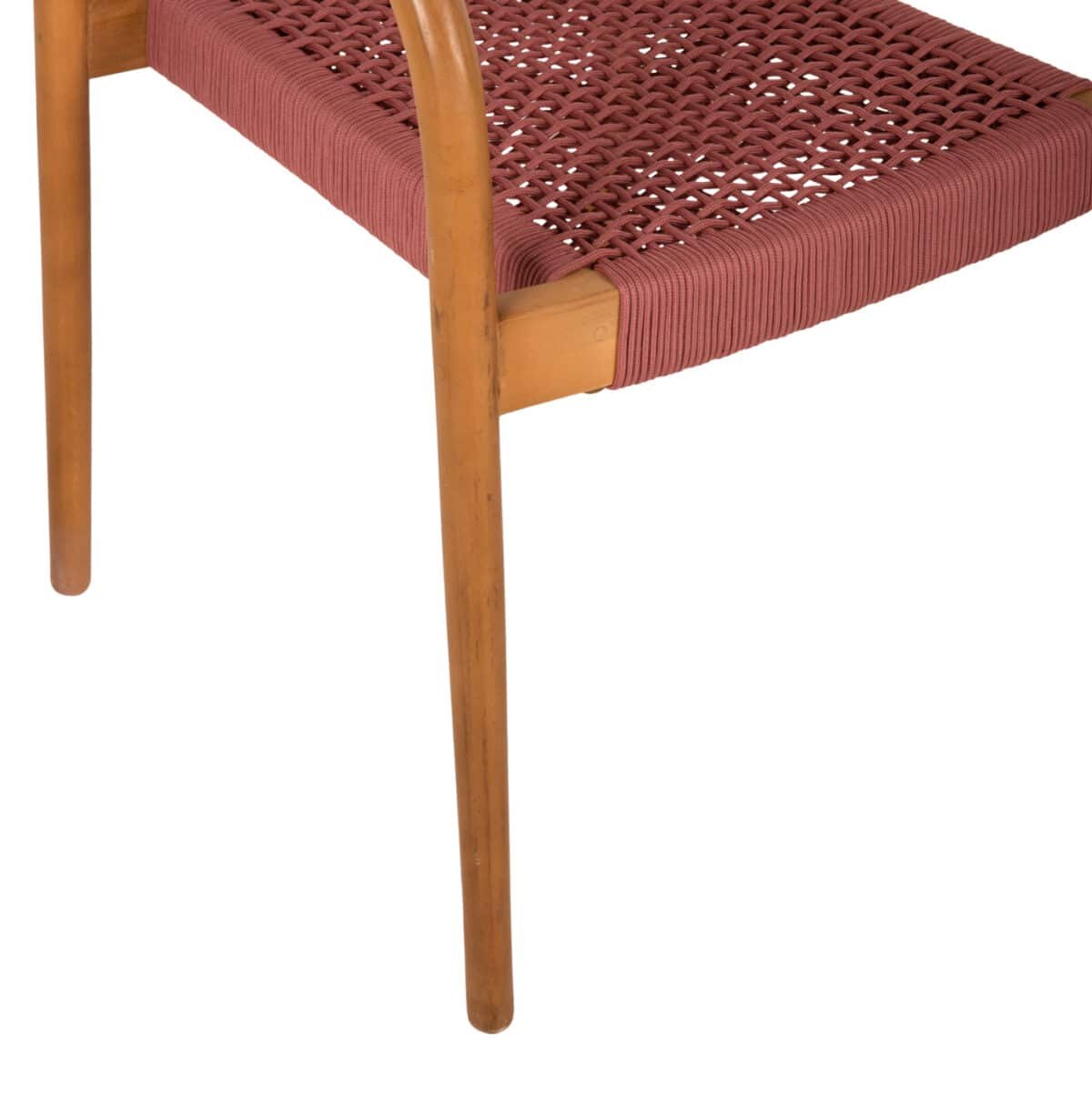 ΠΟΛΥΘΡΟΝΑ OSLO HM9636.06 ΞΥΛΟ TEAK ΦΥΣΙΚΟ & ΡΟΖ ΣΧΟΙΝΙ 55x54x80Yεκ. - Image 8