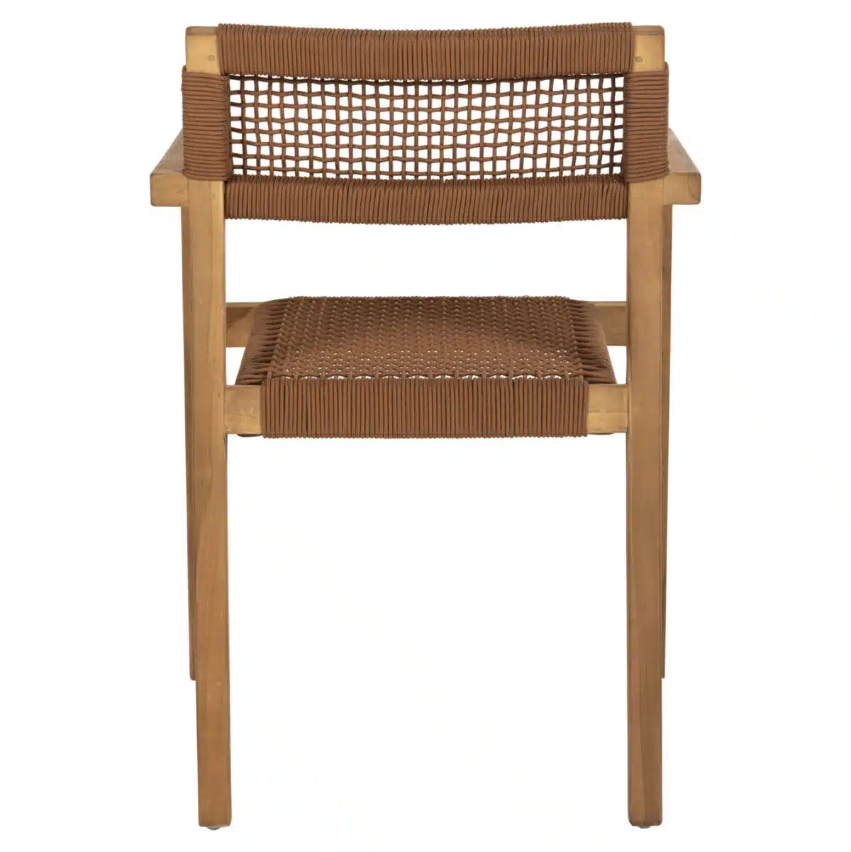 ΠΟΛΥΘΡΟΝΑ CHARLOTTE HM9637.01 ΞΥΛΟ TEAK ΦΥΣΙΚΟ & ΚΑΦΕ ΣΧΟΙΝΙ 59x54x83Y εκ. - Image 6