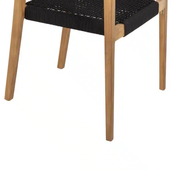 ΠΟΛΥΘΡΟΝΑ CHARLOTTE HM9637.02 ΞΥΛΟ TEAK ΦΥΣΙΚΟ & ΜΑΥΡΟ ΣΧΟΙΝΙ 59x54x83Y εκ. - Image 10
