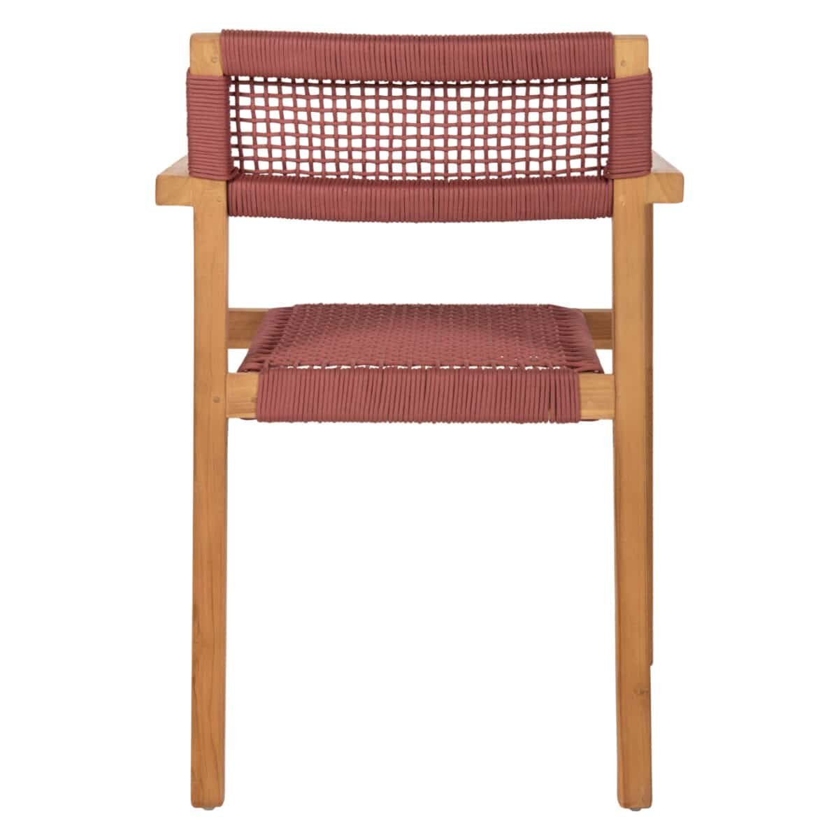 ΠΟΛΥΘΡΟΝΑ CHARLOTTE HM9637.06 ΞΥΛΟ TEAK ΦΥΣΙΚΟ & ΡΟΖ ΣΧΟΙΝΙ 59x54x83Y εκ. - Image 6