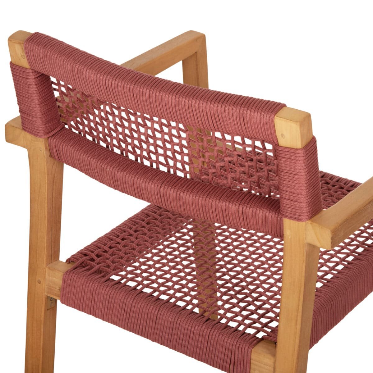 ΠΟΛΥΘΡΟΝΑ CHARLOTTE HM9637.06 ΞΥΛΟ TEAK ΦΥΣΙΚΟ & ΡΟΖ ΣΧΟΙΝΙ 59x54x83Y εκ. - Image 9