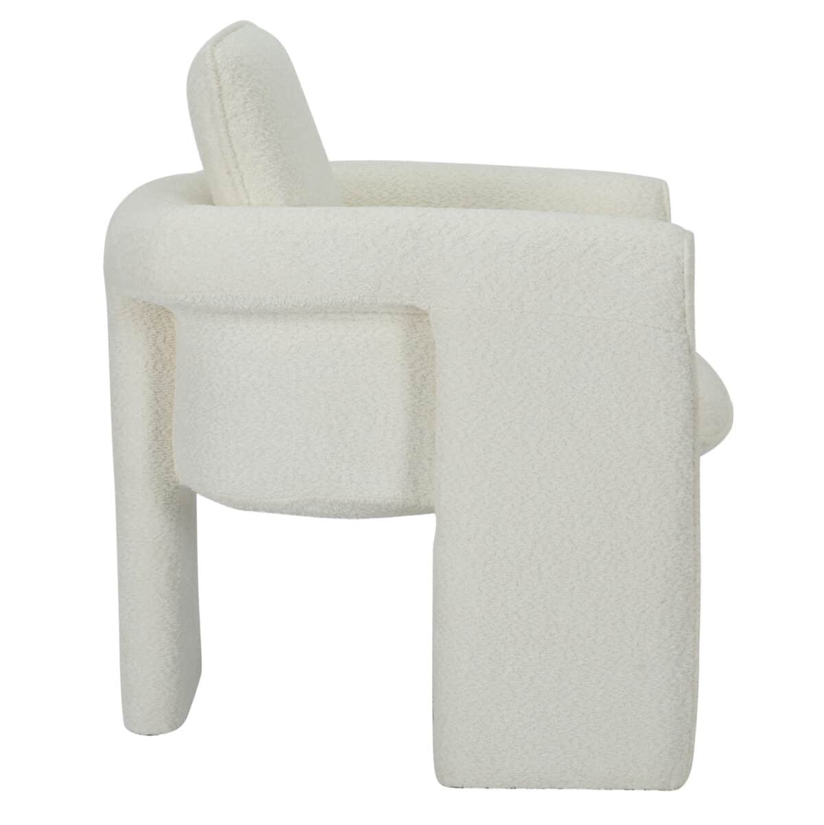 ΠΟΛΥΘΡΟΝΑ CRUSHER HM9681.04 ΛΕΥΚΟ ΜΠΟΥΚΛΕ ΥΦΑΣΜΑ-ΜΕΤΑΛΛΙΚΟΣ ΣΚΕΛΕΤΟΣ 82x78x87Υεκ. - Image 4