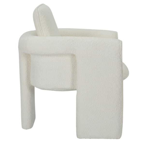 ΠΟΛΥΘΡΟΝΑ CRUSHER HM9681.04 ΛΕΥΚΟ ΜΠΟΥΚΛΕ ΥΦΑΣΜΑ-ΜΕΤΑΛΛΙΚΟΣ ΣΚΕΛΕΤΟΣ 82x78x87Υεκ. - Image 4