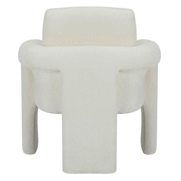 ΠΟΛΥΘΡΟΝΑ CRUSHER HM9681.04 ΛΕΥΚΟ ΜΠΟΥΚΛΕ ΥΦΑΣΜΑ-ΜΕΤΑΛΛΙΚΟΣ ΣΚΕΛΕΤΟΣ 82x78x87Υεκ. - Image 5