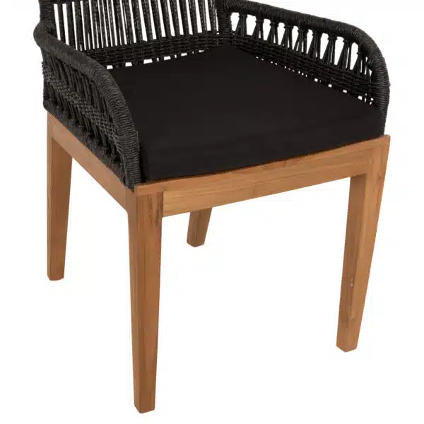 ΠΟΛΥΘΡΟΝΑ STARDOM HM9760.02 ΞΥΛΟ ΤΕΑΚ ΣΕ ΜΕΛΙ ΚΑΙ ΜΑΥΡΟ ΣΧΟΙΝΙ 57x65x83Yεκ. - Image 9