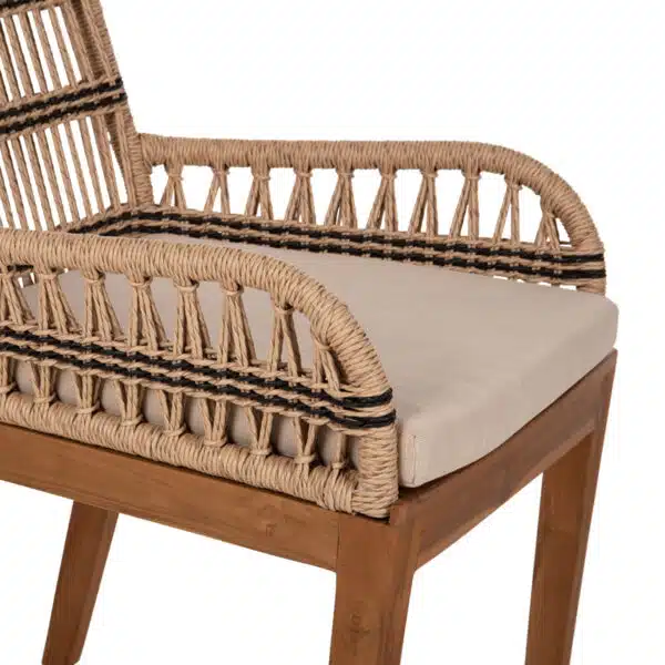 ΠΟΛΥΘΡΟΝΑ STARDOM HM9760.03 ΞΥΛΟ ΤΕΑΚ ΚΑΙ ΣΧΟΙΝΙ ΦΥΣΙΚΟ ΜΕ ΑΝΘΡΑΚΙ 57x65x83Yεκ. - Image 10