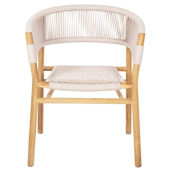 ΠΟΛΥΘΡΟΝΑ IRVING HM9763 ΞΥΛΟ ΤΕΑΚ ΣΕ ΦΥΣΙΚΟ ΧΡΩΜΑ ΜΕ ΜΠΕΖ ΣΧΟΙΝΙ 60x55x78Yεκ. - Image 3