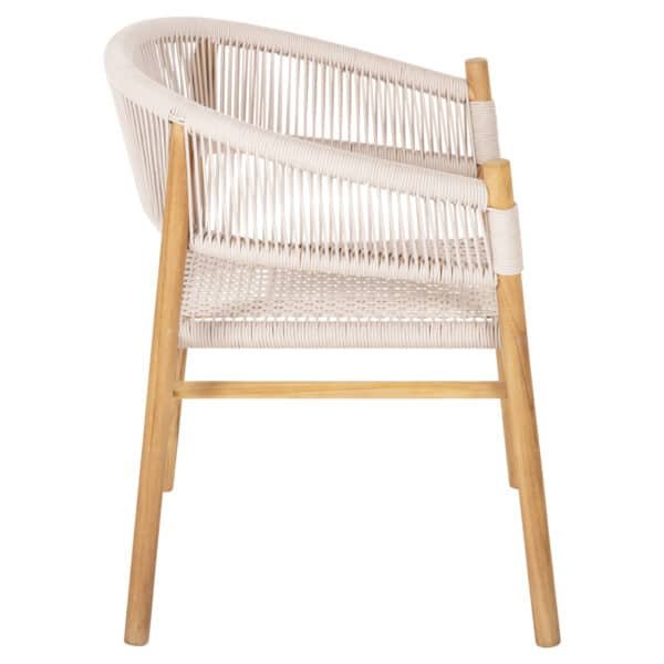 ΠΟΛΥΘΡΟΝΑ IRVING HM9763 ΞΥΛΟ ΤΕΑΚ ΣΕ ΦΥΣΙΚΟ ΧΡΩΜΑ ΜΕ ΜΠΕΖ ΣΧΟΙΝΙ 60x55x78Yεκ. - Image 4