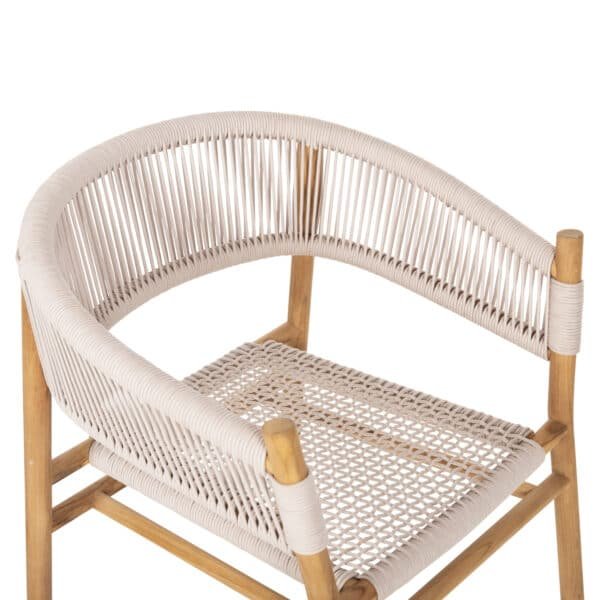 ΠΟΛΥΘΡΟΝΑ IRVING HM9763 ΞΥΛΟ ΤΕΑΚ ΣΕ ΦΥΣΙΚΟ ΧΡΩΜΑ ΜΕ ΜΠΕΖ ΣΧΟΙΝΙ 60x55x78Yεκ. - Image 7