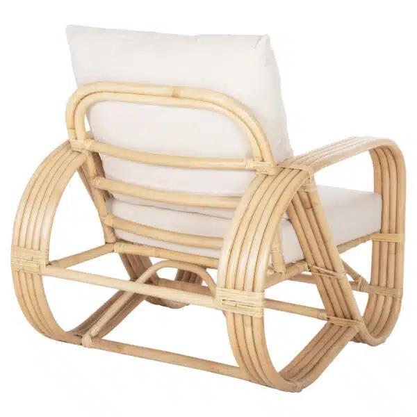 ΠΟΛΥΘΡΟΝΑ BARONESS HM9813 ΦΥΣΙΚΟ RATTAN ΚΑΙ ΛΕΥΚΑ ΜΑΞΙΛΑΡΙΑ 81x90x92Yεκ. - Image 5