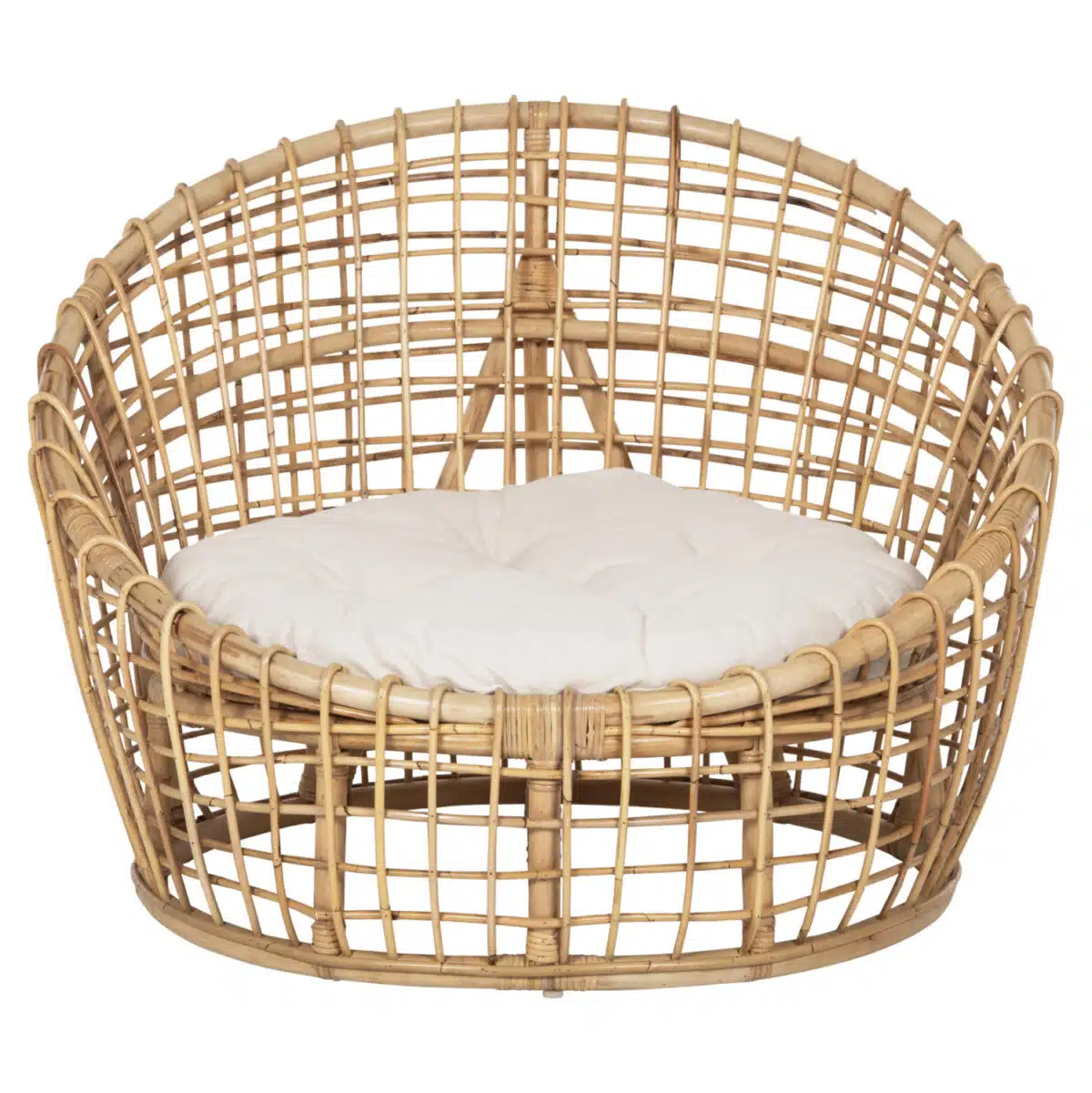 ΠΟΛΥΘΡΟΝΑ ENTO HM9814 RATTAN ΣΕ ΦΥΣΙΚΟ-ΜΠΕΖ ΜΑΞΙΛΑΡΙ 85x75x67Yεκ. - Image 3