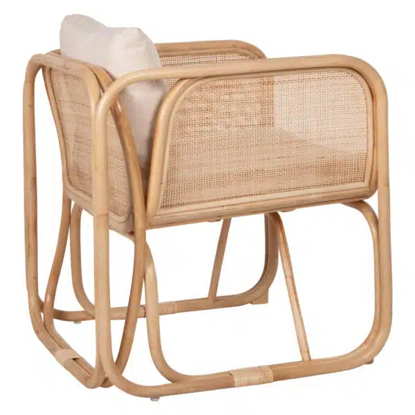 ΠΟΛΥΘΡΟΝΑ WENDY HM9816 RATTAN ΣΕ ΦΥΣΙΚΟ ΧΡΩΜΑ-ΛΕΥΚΑ ΜΑΞΙΛΑΡΙΑ 73x72x84Yεκ. - Image 5