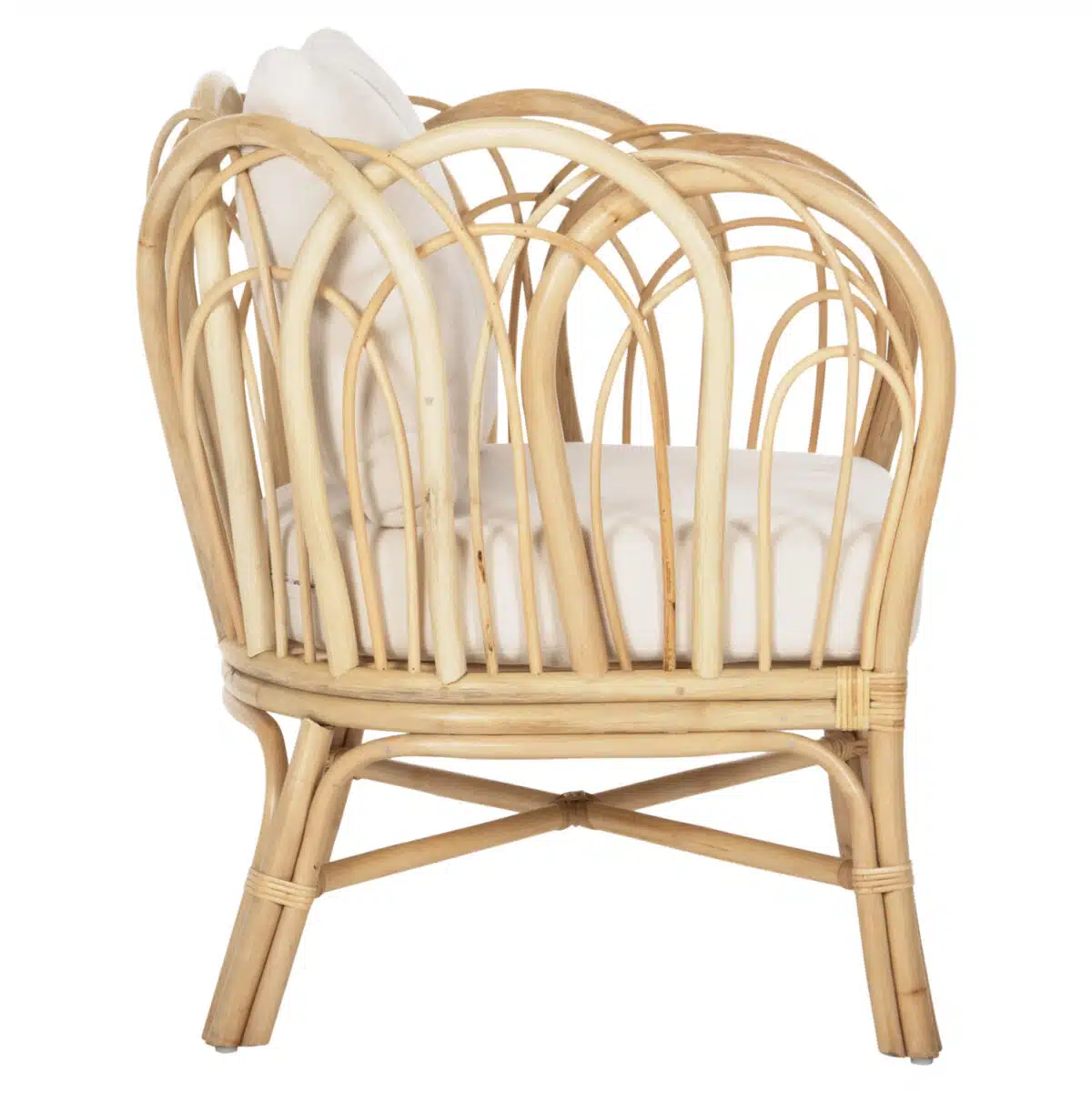 ΠΟΛΥΘΡΟΝΑ ESTOR HM9817 RATTAN ΣΕ ΦΥΣΙΚΟ-ΛΕΥΚΟ ΜΑΞΙΛΑΡΙ 78x75x92Υ εκ. - Image 4