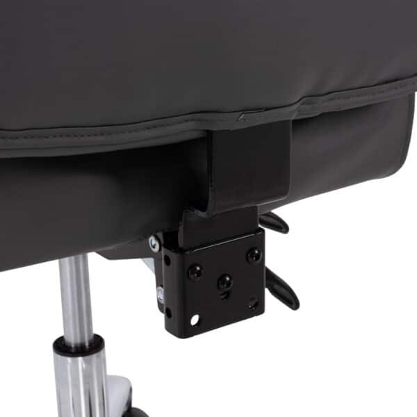 ΠΟΛΥΘΡΟΝΑ ΓΡΑΦΕΙΟΥ ΔΙΕΥΘΥΝΤΙΚΗ ΓΚΡΙ HM1057.20 ΜΕ ΠΤΥΣΣΟΜΕΝΟ ΥΠΟΠΟΔΙΟ 58x71x128Y εκ. - Image 6