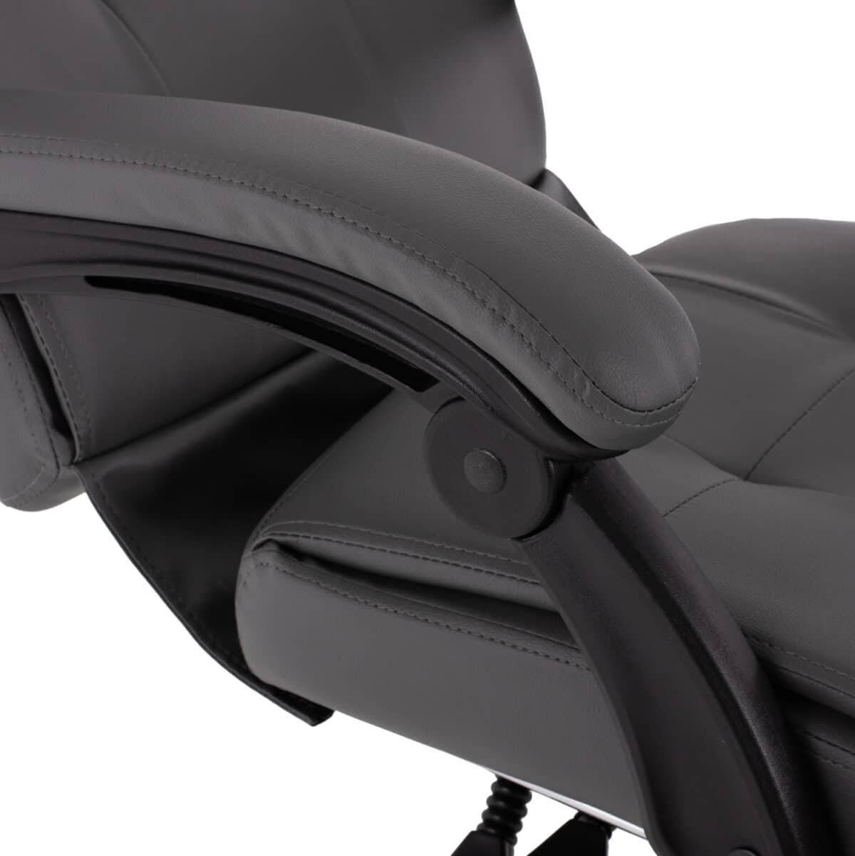 ΠΟΛΥΘΡΟΝΑ ΓΡΑΦΕΙΟΥ ΔΙΕΥΘΥΝΤΙΚΗ ΓΚΡΙ HM1057.20 ΜΕ ΠΤΥΣΣΟΜΕΝΟ ΥΠΟΠΟΔΙΟ 58x71x128Y εκ. - Image 7