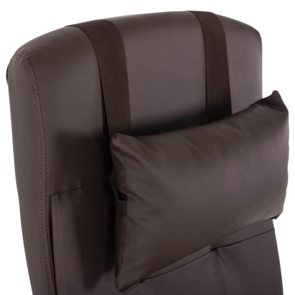 ΠΟΛΥΘΡΟΝΑ ΓΡΑΦΕΙΟΥ ΔΙΕΥΘΥΝΤΙΚΗ ΚΑΦΕ HM1057.19 ΜΕ ΠΤΥΣΣΟΜΕΝΟ ΥΠΟΠΟΔΙΟ 58x71x128Y εκ. - Image 8