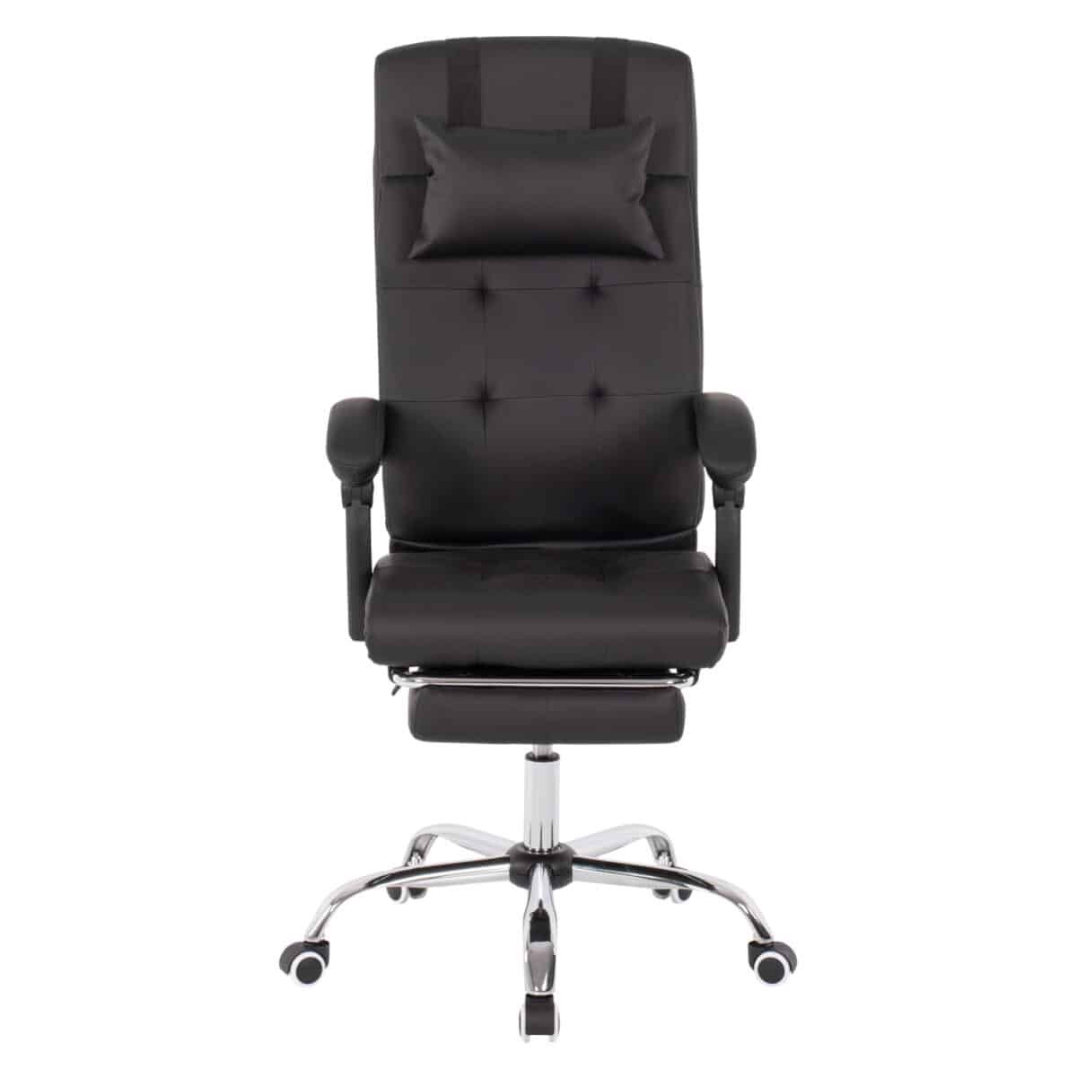 ΠΟΛΥΘΡΟΝΑ ΓΡΑΦΕΙΟΥ ΔΙΕΥΘΥΝΤΙΚΗ ΜΑΥΡΗ HM1057.11 ΜΕ ΠΤΥΣΣΟΜΕΝΟ ΥΠΟΠΟΔΙΟ 58x71x128Y εκ. - Image 3