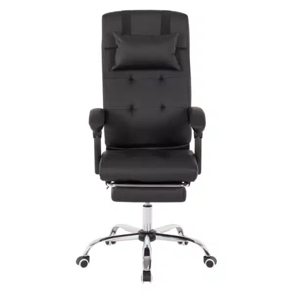 ΠΟΛΥΘΡΟΝΑ ΓΡΑΦΕΙΟΥ ΔΙΕΥΘΥΝΤΙΚΗ ΜΑΥΡΗ HM1057.11 ΜΕ ΠΤΥΣΣΟΜΕΝΟ ΥΠΟΠΟΔΙΟ 58x71x128Y εκ. - Image 3