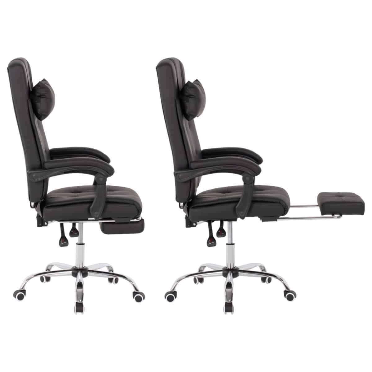 ΠΟΛΥΘΡΟΝΑ ΓΡΑΦΕΙΟΥ ΔΙΕΥΘΥΝΤΙΚΗ ΜΑΥΡΗ HM1057.11 ΜΕ ΠΤΥΣΣΟΜΕΝΟ ΥΠΟΠΟΔΙΟ 58x71x128Y εκ. - Image 4