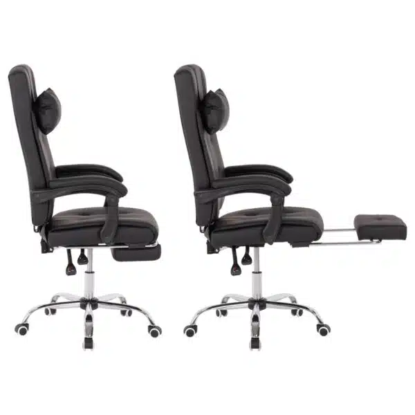 ΠΟΛΥΘΡΟΝΑ ΓΡΑΦΕΙΟΥ ΔΙΕΥΘΥΝΤΙΚΗ ΜΑΥΡΗ HM1057.11 ΜΕ ΠΤΥΣΣΟΜΕΝΟ ΥΠΟΠΟΔΙΟ 58x71x128Y εκ. - Image 4