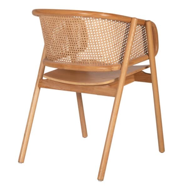 ΠΟΛΥΘΡΟΝΑ KENLEE HM9872 ΦΡΑΞΙΝΟΣ ΚΑΙ ΦΥΣΙΚΟ RATTAN RATTAN ΣΕ ΦΥΣΙΚΟ 57,5x55x81Yεκ. - Image 5