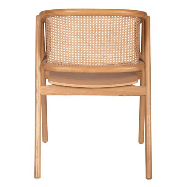 ΠΟΛΥΘΡΟΝΑ KENLEE HM9872 ΦΡΑΞΙΝΟΣ ΚΑΙ ΦΥΣΙΚΟ RATTAN RATTAN ΣΕ ΦΥΣΙΚΟ 57,5x55x81Yεκ. - Image 6