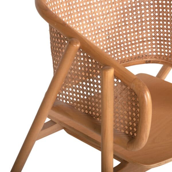 ΠΟΛΥΘΡΟΝΑ KENLEE HM9872 ΦΡΑΞΙΝΟΣ ΚΑΙ ΦΥΣΙΚΟ RATTAN RATTAN ΣΕ ΦΥΣΙΚΟ 57,5x55x81Yεκ. - Image 8