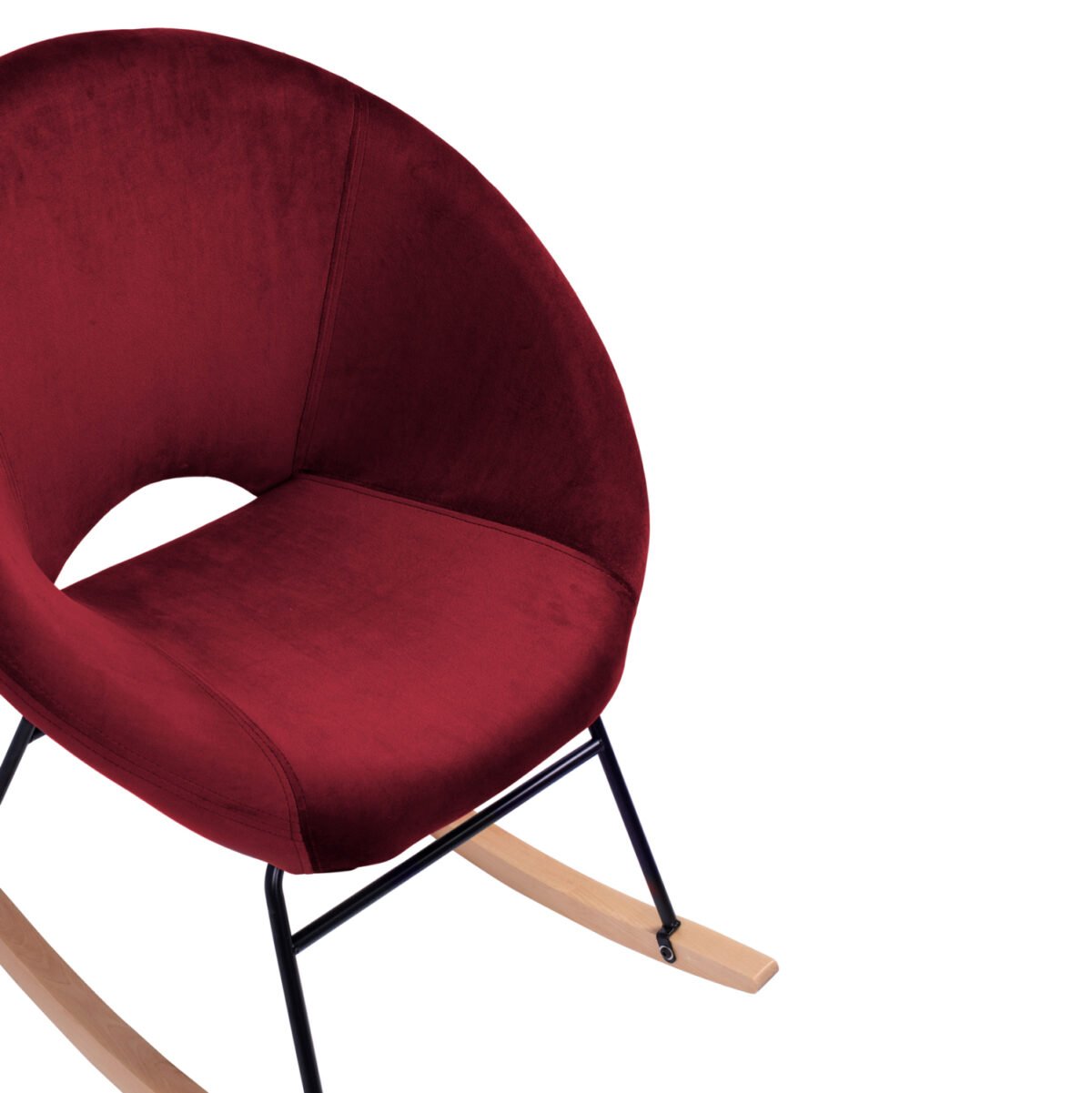 ΠΟΛΥΘΡΟΝΑ ΚΟΥΝΙΣΤΗ PAULINA HM8399.06 ΚΟΚΚΙΝΟ ΒΟΥΡΓΟΥΝΔΙΑΣ ΒΕΛΟΥΔΟ 76X86X76Υ εκ. - Image 8