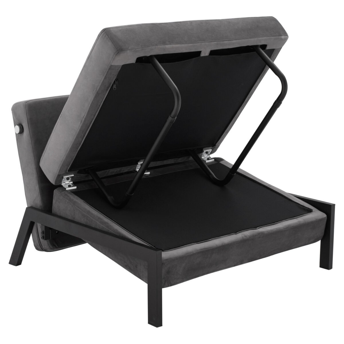 ΠΟΛΥΘΡΟΝΑ ΚΡΕΒΑΤΙ ΑΠΟ ΒΕΛΟΥΔΟ ΓΚΡΙ HM3078.11 95x92x66Υ εκ. - Image 8