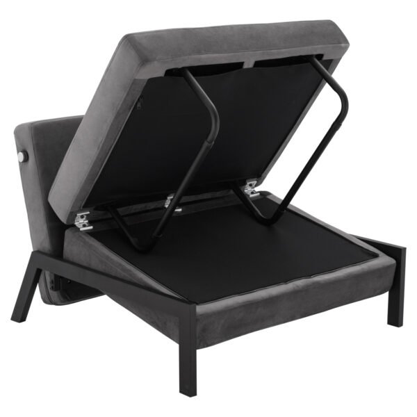 ΠΟΛΥΘΡΟΝΑ ΚΡΕΒΑΤΙ ΑΠΟ ΒΕΛΟΥΔΟ ΓΚΡΙ HM3078.11 95x92x66Υ εκ. - Image 8